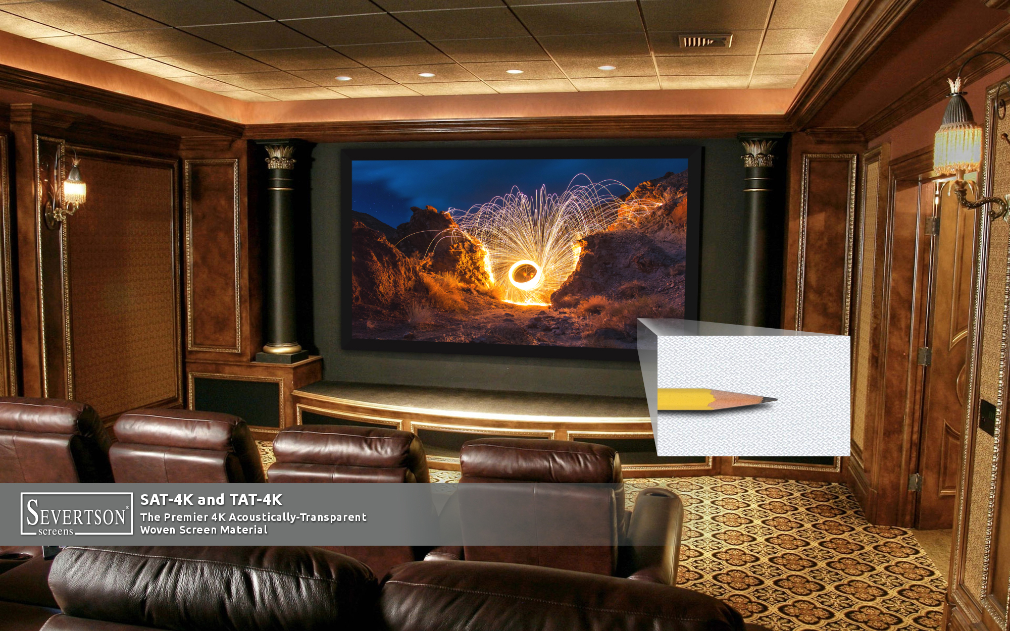 Severtson Screens Showcases New SAT4K AcousticallyTransparent