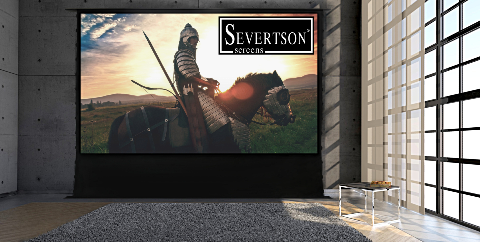 Severtson Launches New Motorized Electric Floor Projection Screens