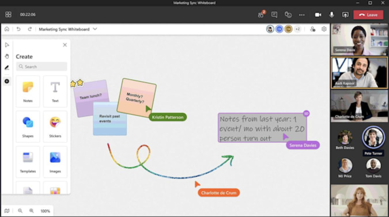 Microsoft Teams Whiteboard app updated for multiple users SVC